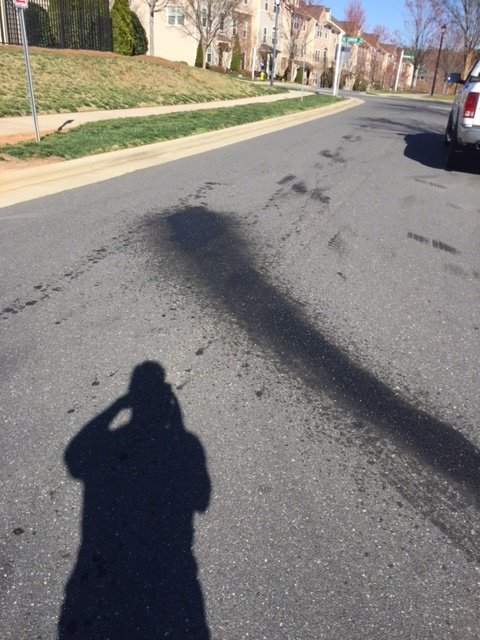 Before asphalt spill