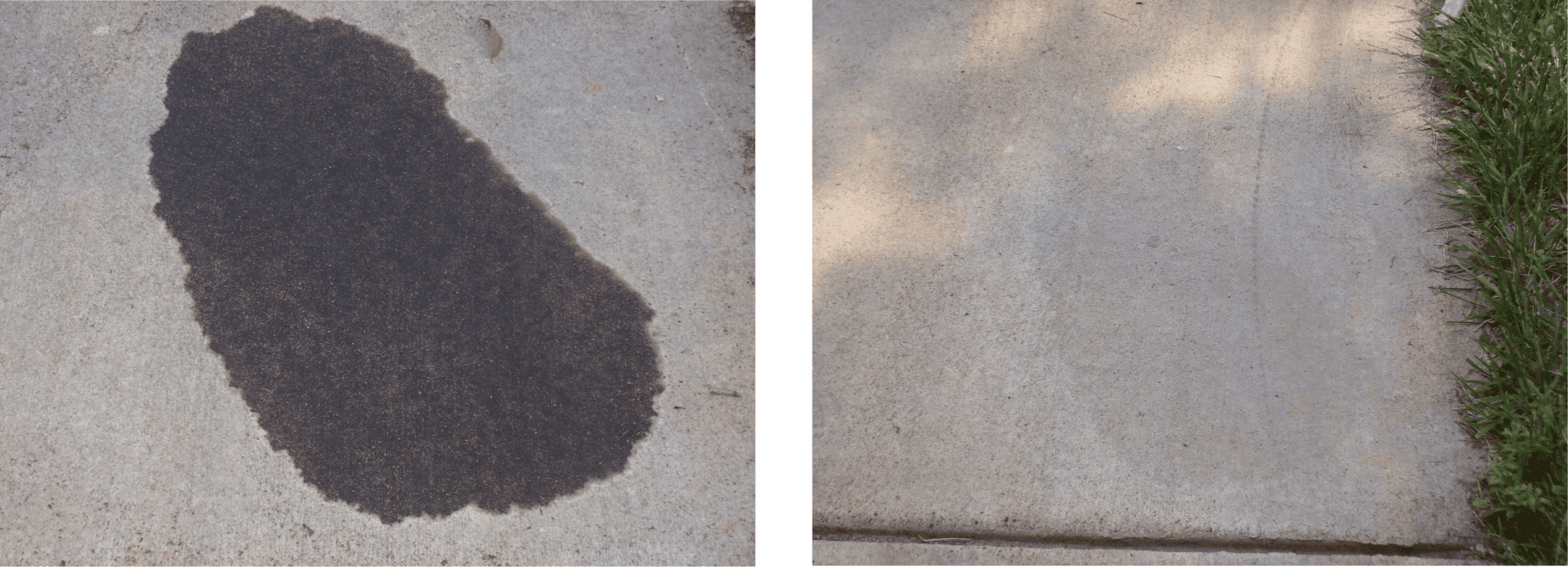 Driveway Oil Stain